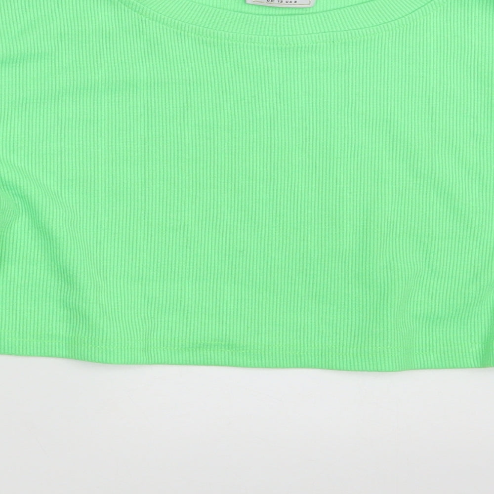 Oh Polly Womens Green Pullover Jumper Size 12 - Croppped
