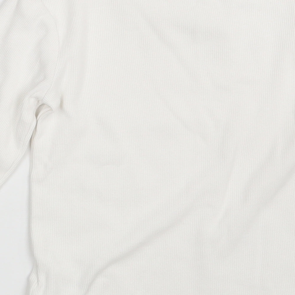 NEXT Girls White Pullover Sweatshirt Size 7 Years