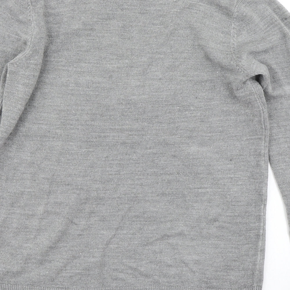 Primark Womens Grey Knit Pullover Jumper Size 2XS