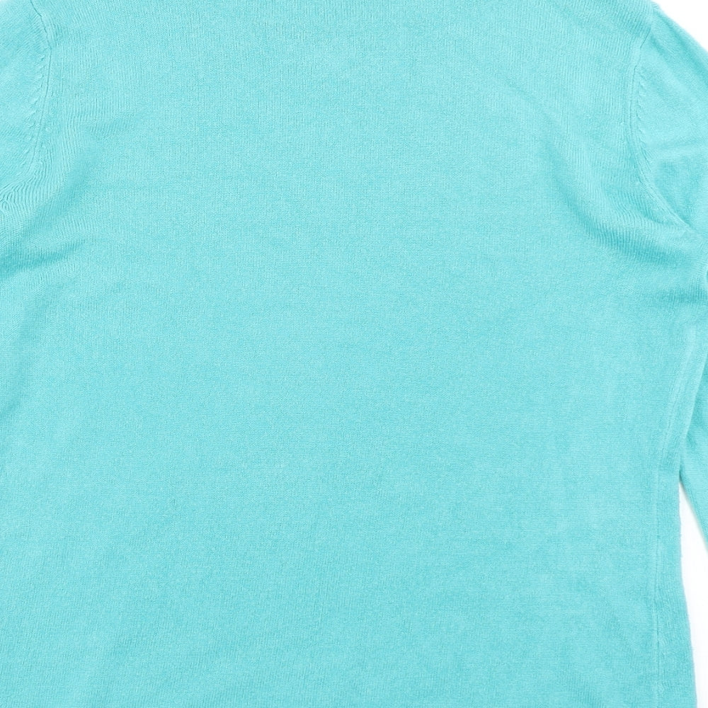 Bonmarché Colelction Womens Blue Knit Pullover Jumper Size S