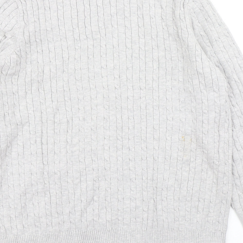 Kim Rogers Womens Grey Knit Pullover Jumper Size S