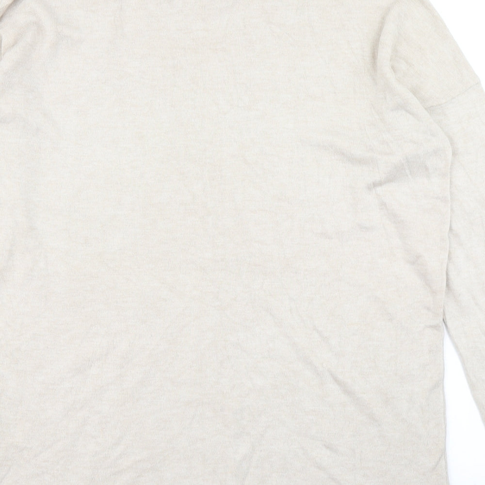 Atmosphere Womens Beige Knit Pullover Jumper Size 12