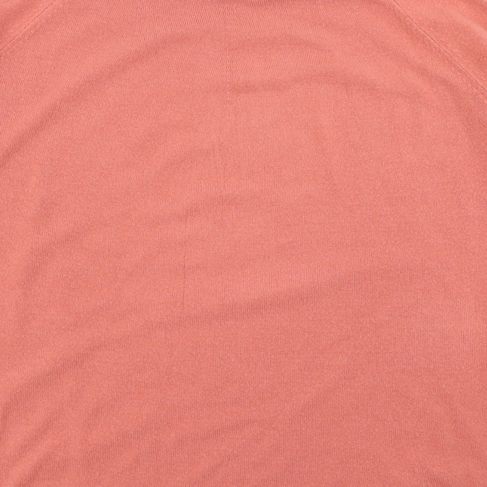 M&S Womens Pink Knit Pullover Jumper Size M