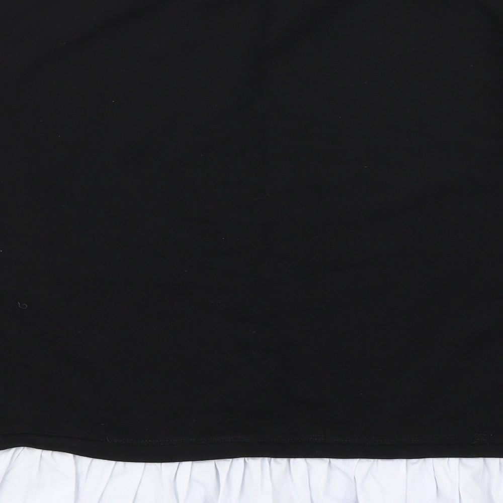 Dorothy Perkins Womens Black Pullover Sweatshirt Size L