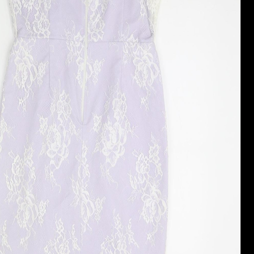 Paper Dolls Womens Purple Pencil Dress Size 12