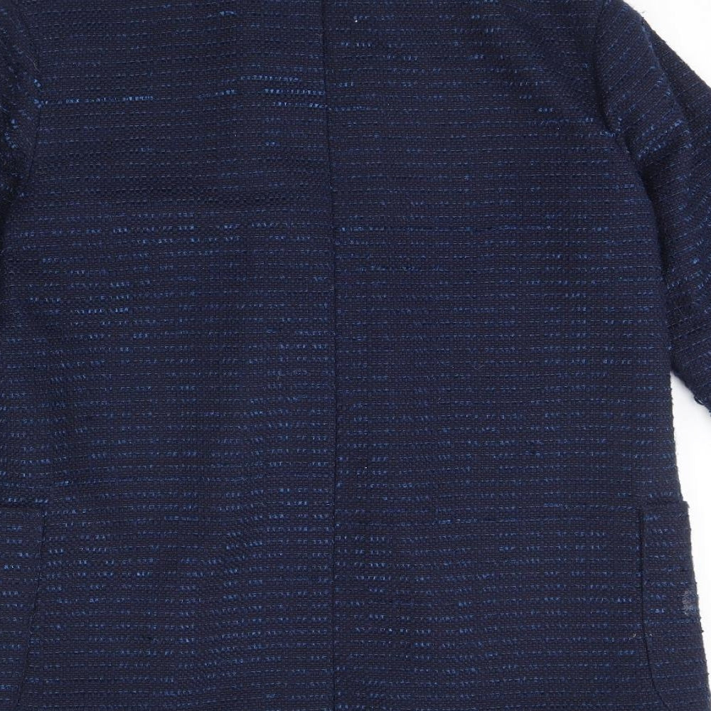M&Co Womens Blue Jacket Size 10