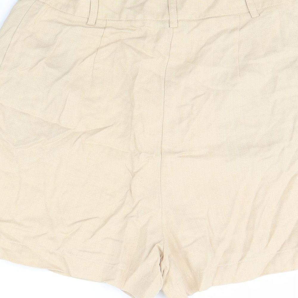 Preworn Womens Beige Culotte Shorts Size 30 in