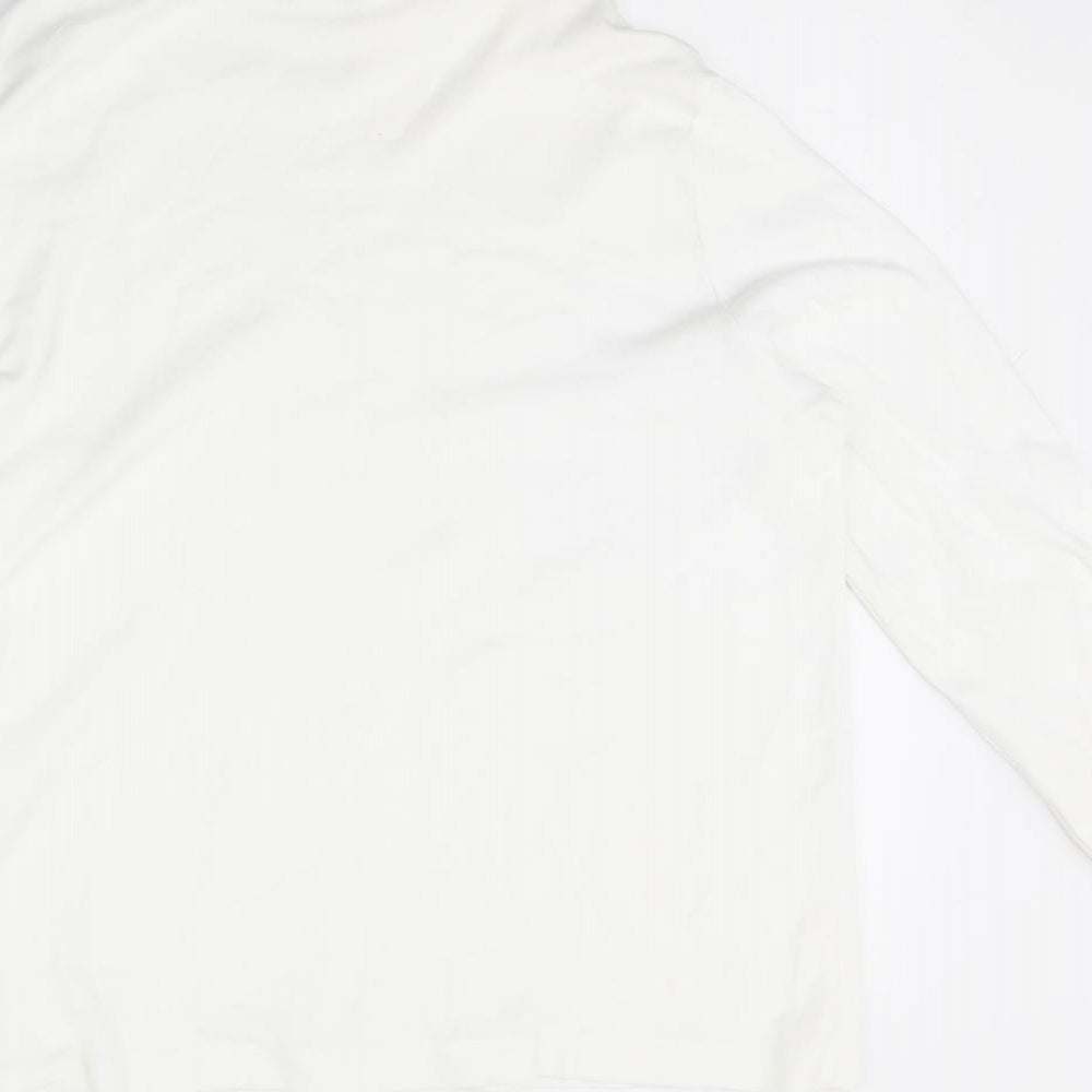 jones sport Womens White Pullover Jumper Size XL