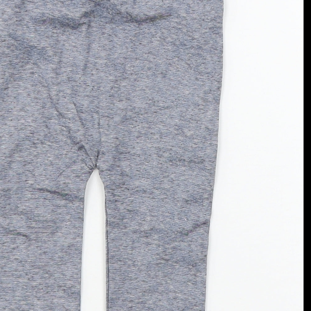 F&F Baby Blue Jersey Jogger Trousers Size 6-9 Months