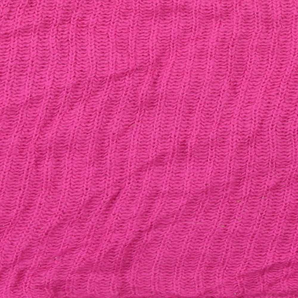 New Look Womens Pink Knit Pullover Jumper Size 10