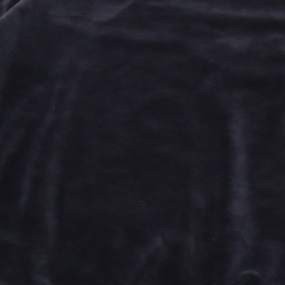 H&M Womens Blue Velour Pullover Sweatshirt Size M