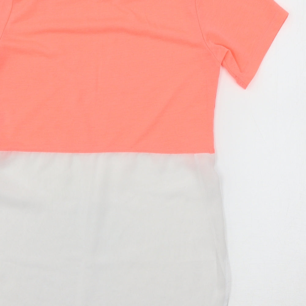 Select Womens Pink Jersey Basic T-Shirt Size 8