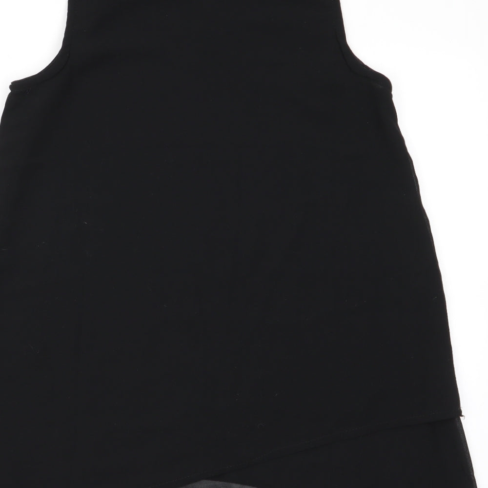Preworn Womens Black Basic Tank Size L