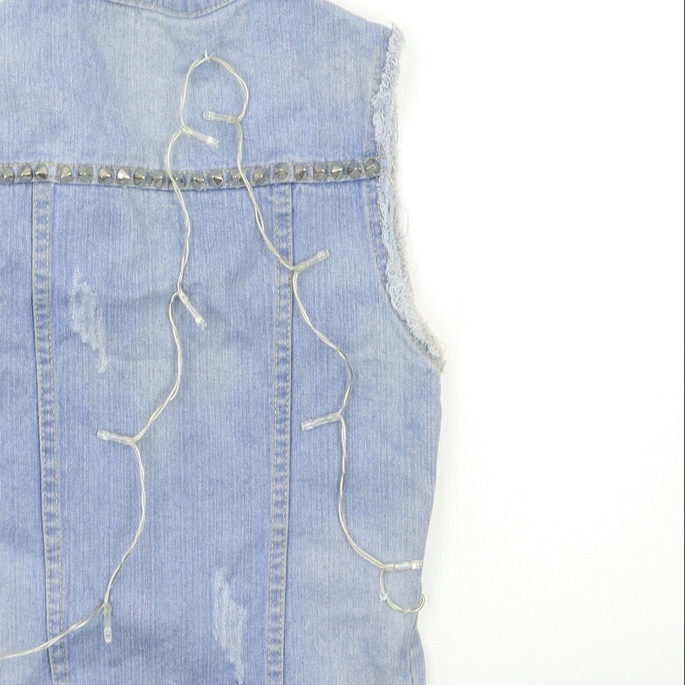 lxq Womens Blue Denim Jacket Size S - fair lights