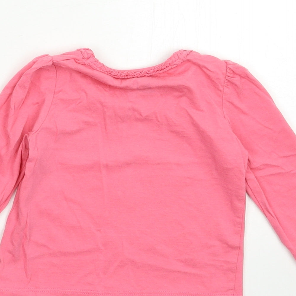 mamas & papas Baby Pink Basic T-Shirt Size 9-12 Months