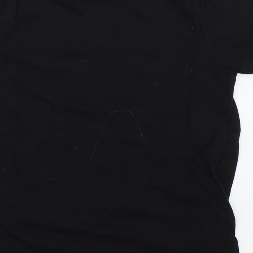 Primark Girls Black Basic T-Shirt Size 6-7 Years
