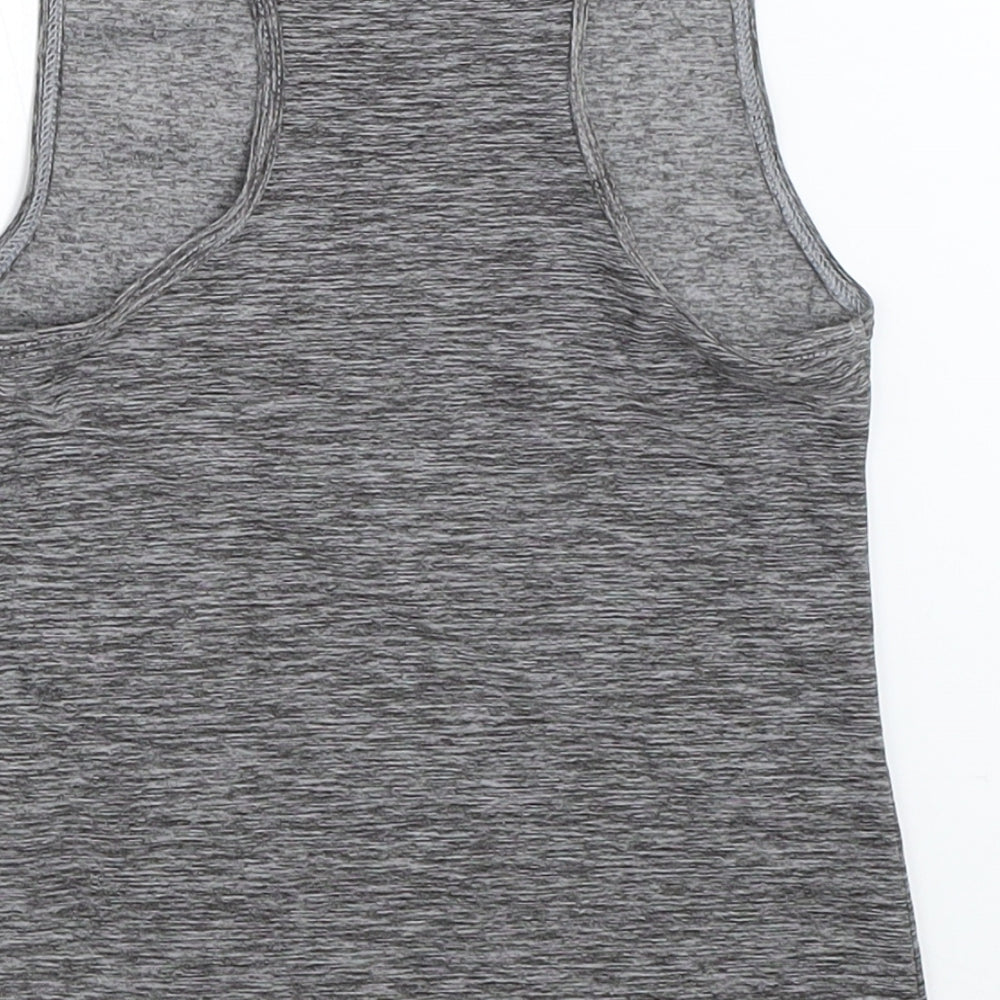 Matalan Girls Grey Basic Tank Size 6-7 Years