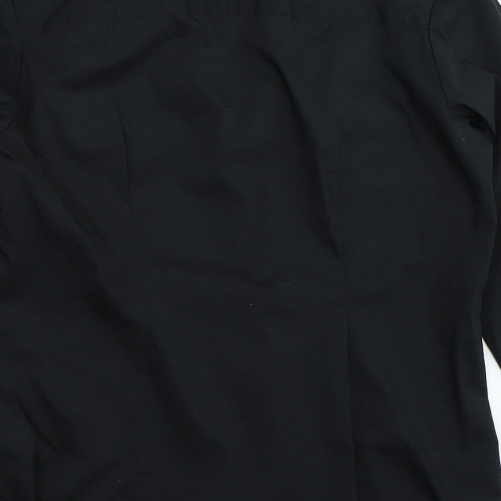 H&M Womens Black Basic Button-Up Size 40
