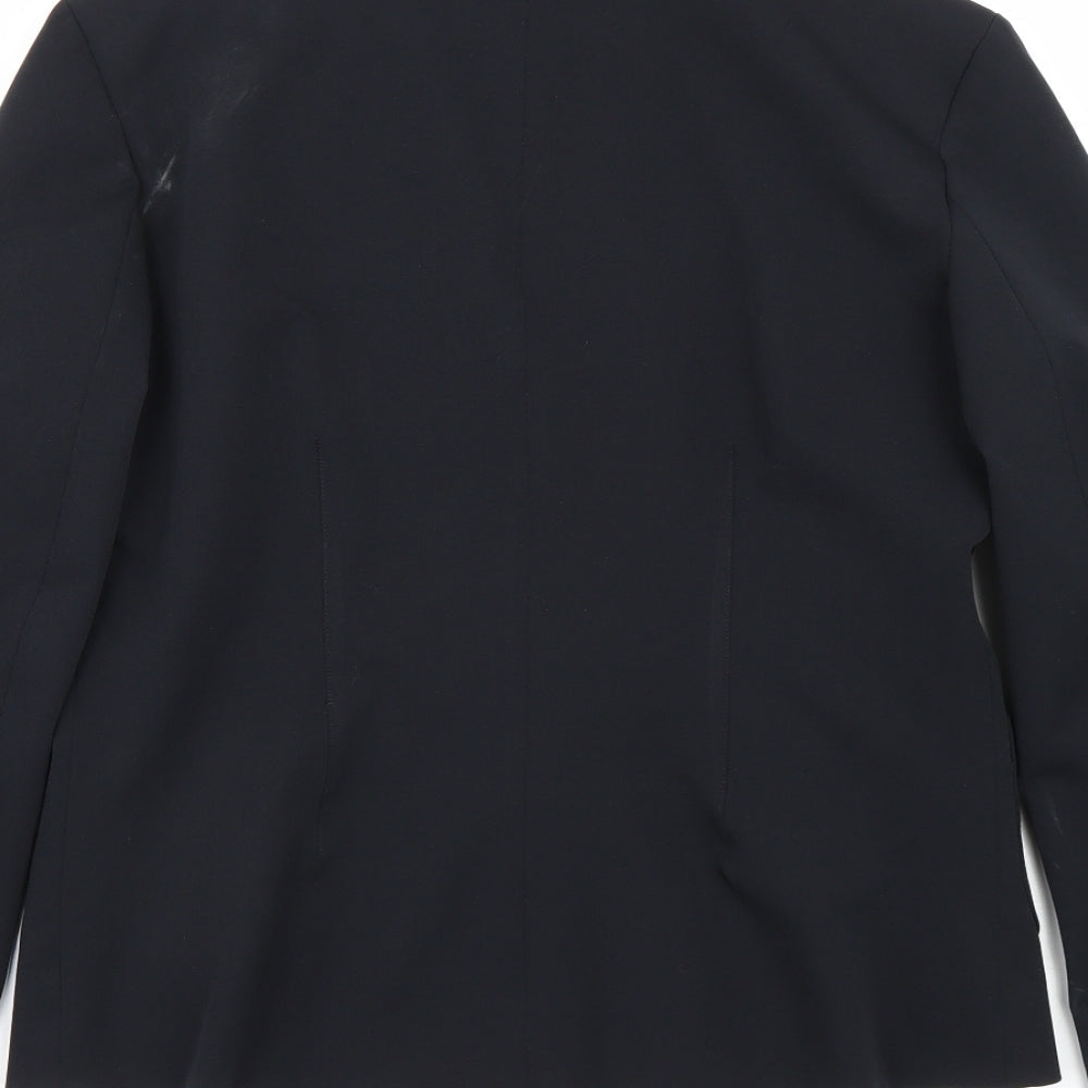 Etan Womens Black Jacket Suit Size 14