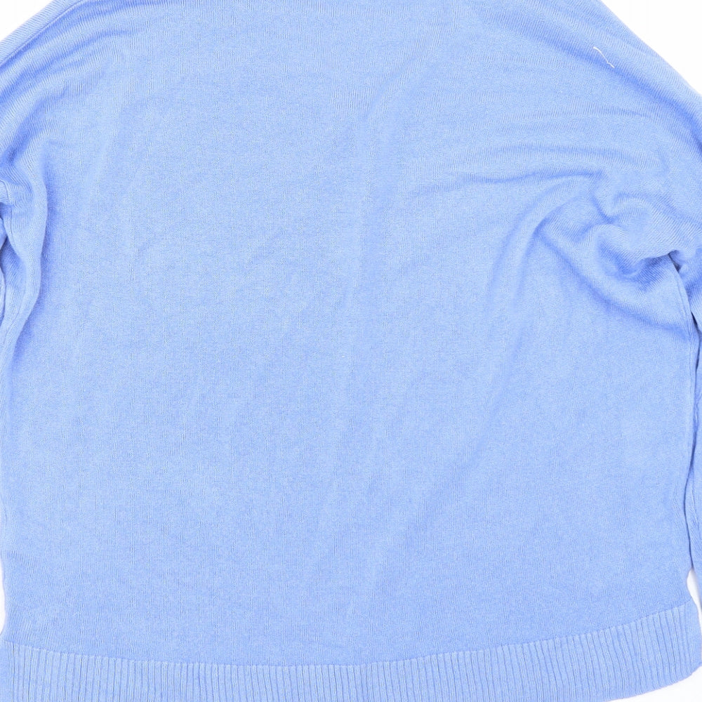 F&F Womens Blue Pullover Jumper Size 12