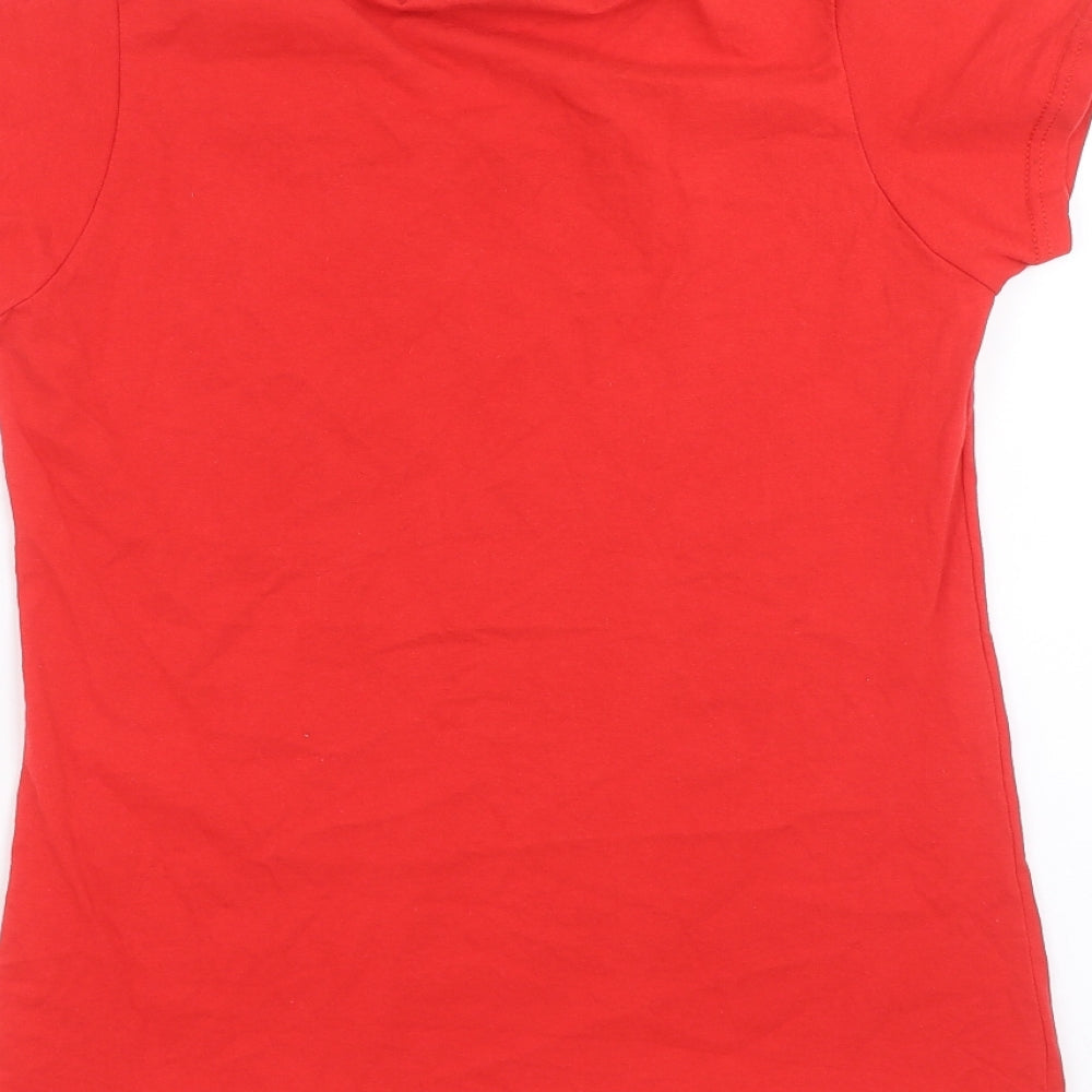 Fruit of the Loom Womens Red Basic T-Shirt Size S