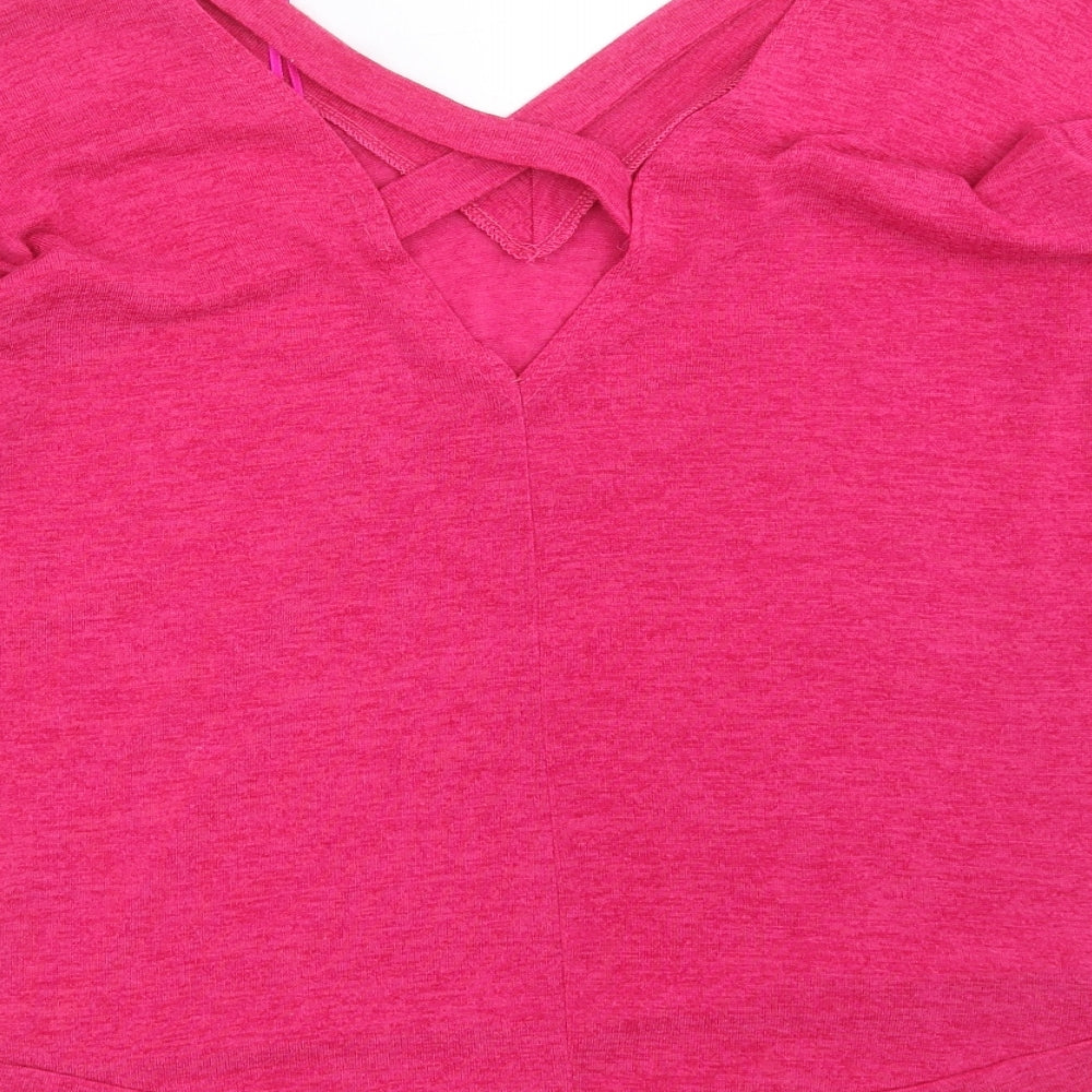 River Island Womens Pink Knit Pullover Jumper Size 6