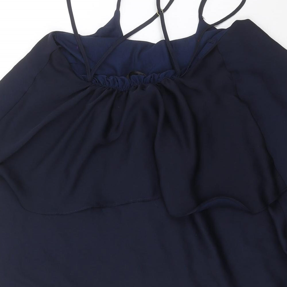 River Island Womens Blue Basic Blouse Size 8