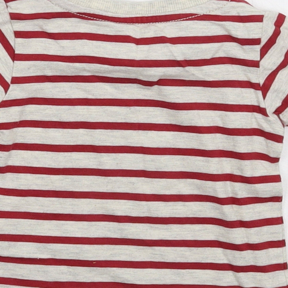 Marks & Spencer Baby Multicoloured Striped Basic T-Shirt Size 3-6 Months