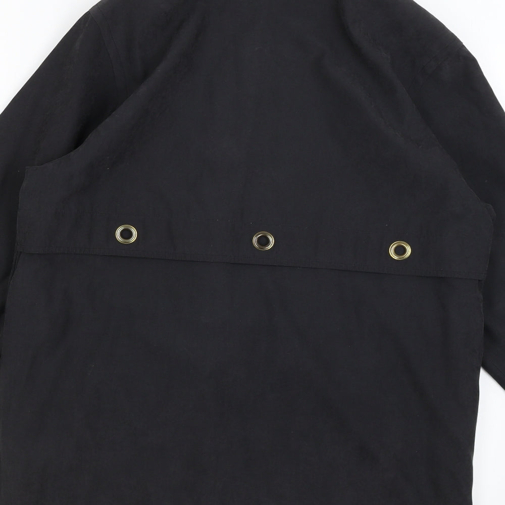 Berkertex Womens Black Rain Coat Coat Size 10