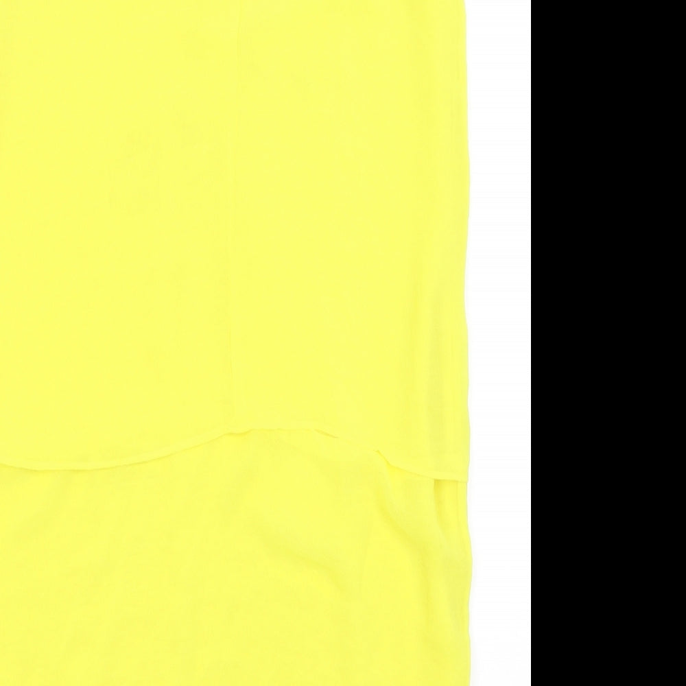H&M Womens Yellow A-Line Size 8