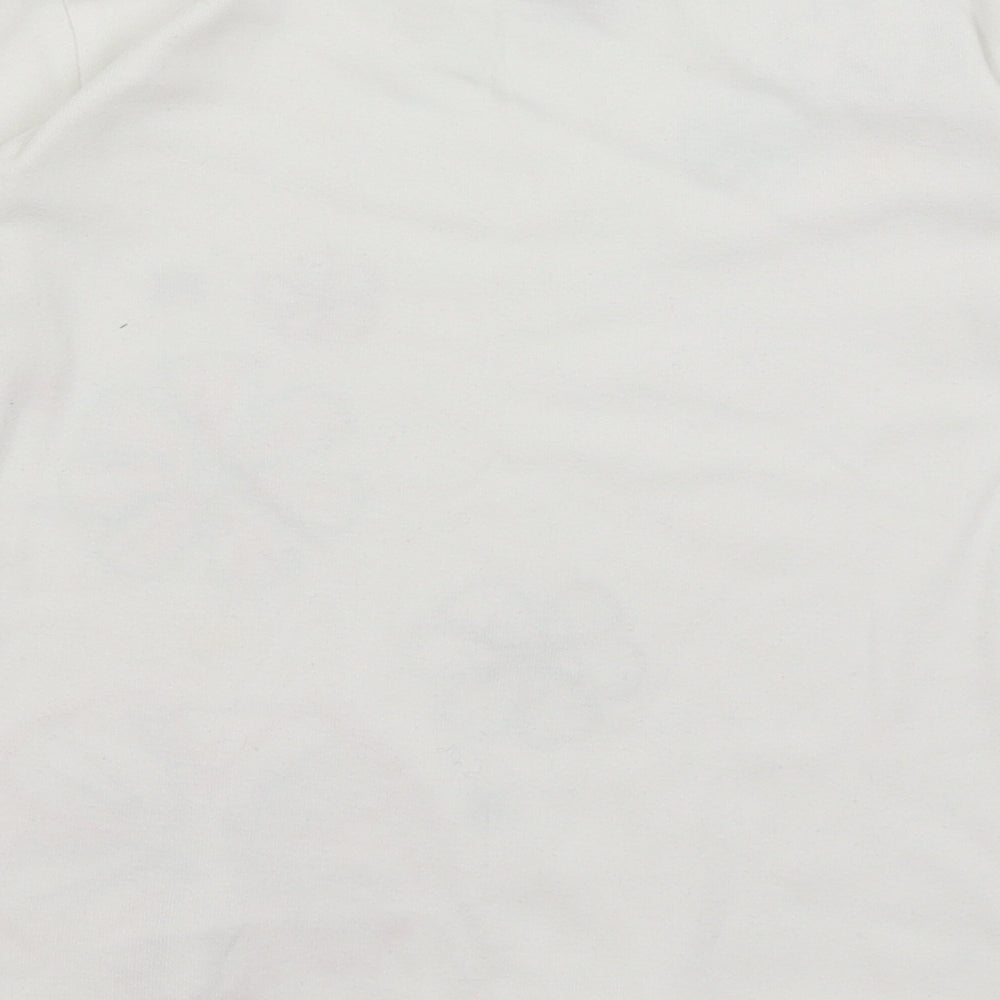 Gap Kids Girls White Basic T-Shirt Size 10 Years