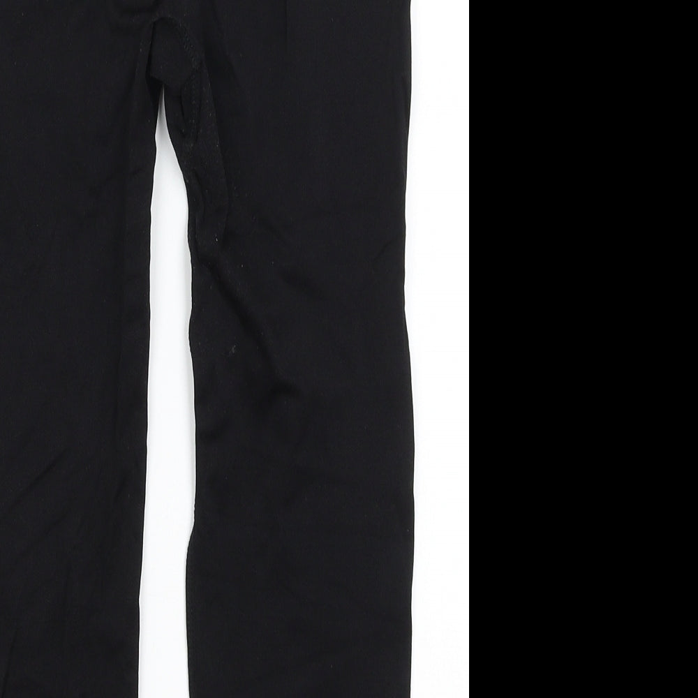 Workout Womens Black Cropped Leggings Size 10 L19 in