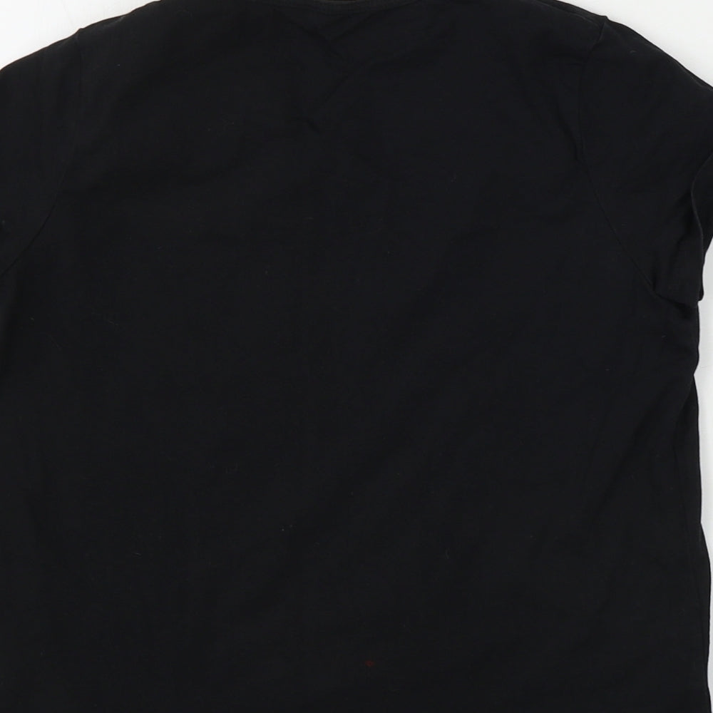 M&Co Girls Black Basic T-Shirt Size 12 Years