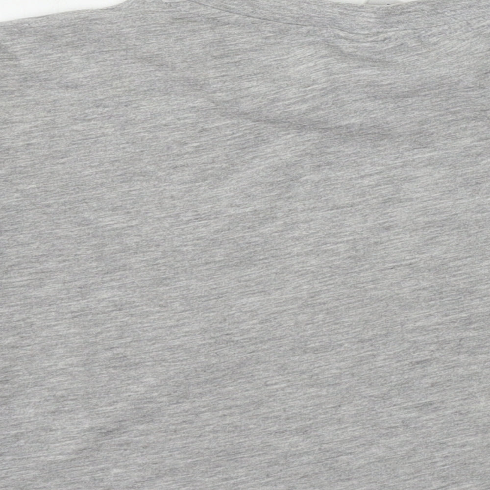 YD Girls Grey Cropped T-Shirt Size 10-11 Years