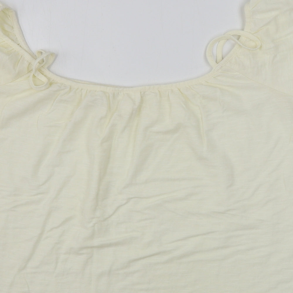 H&M Womens Beige Basic Blouse Size L