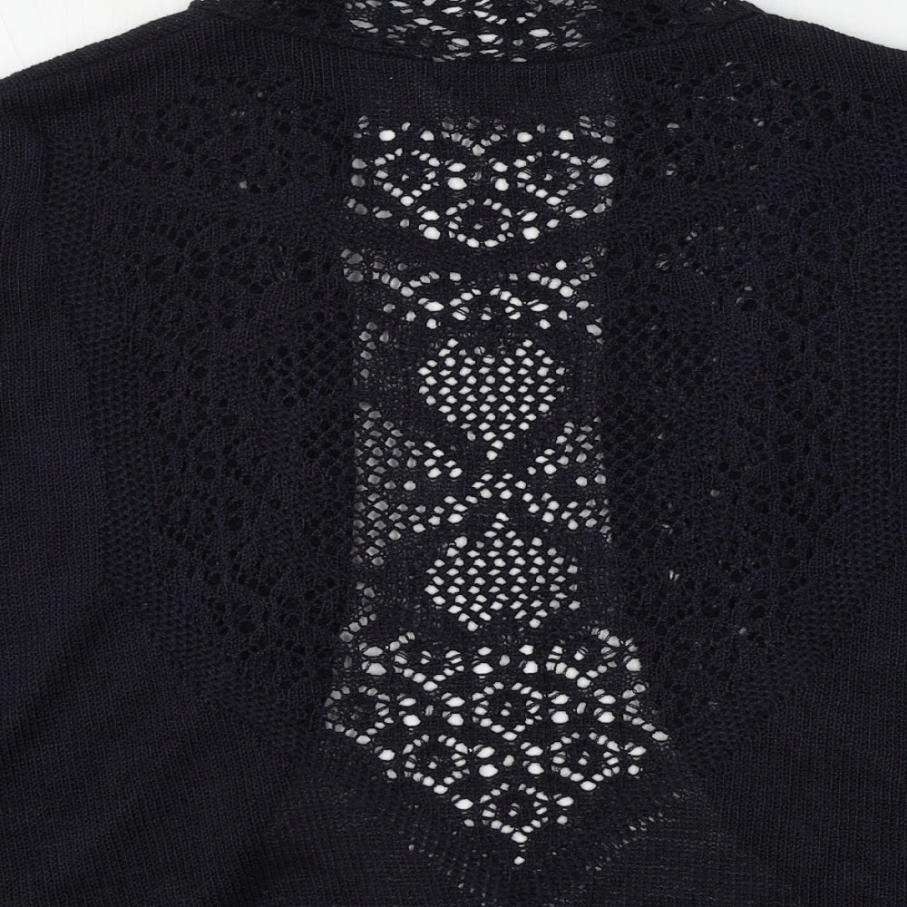 Soon Womens Black Cardigan Jumper Size 16