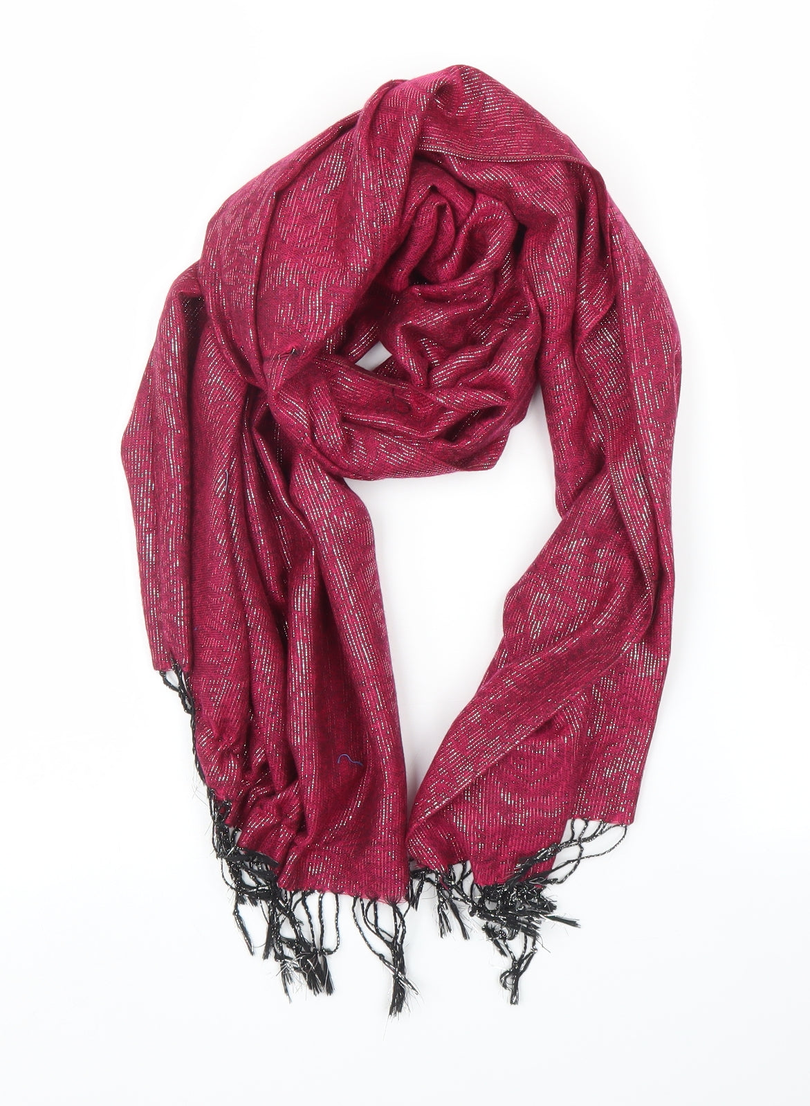Preworn Unisex Purple Floral Scarf