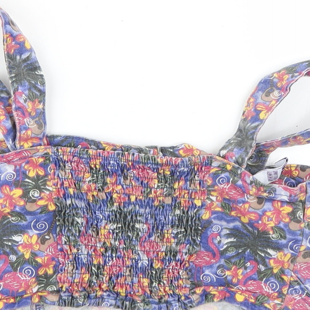 Debenhams Womens Multicoloured Floral Basic Tank Size 6