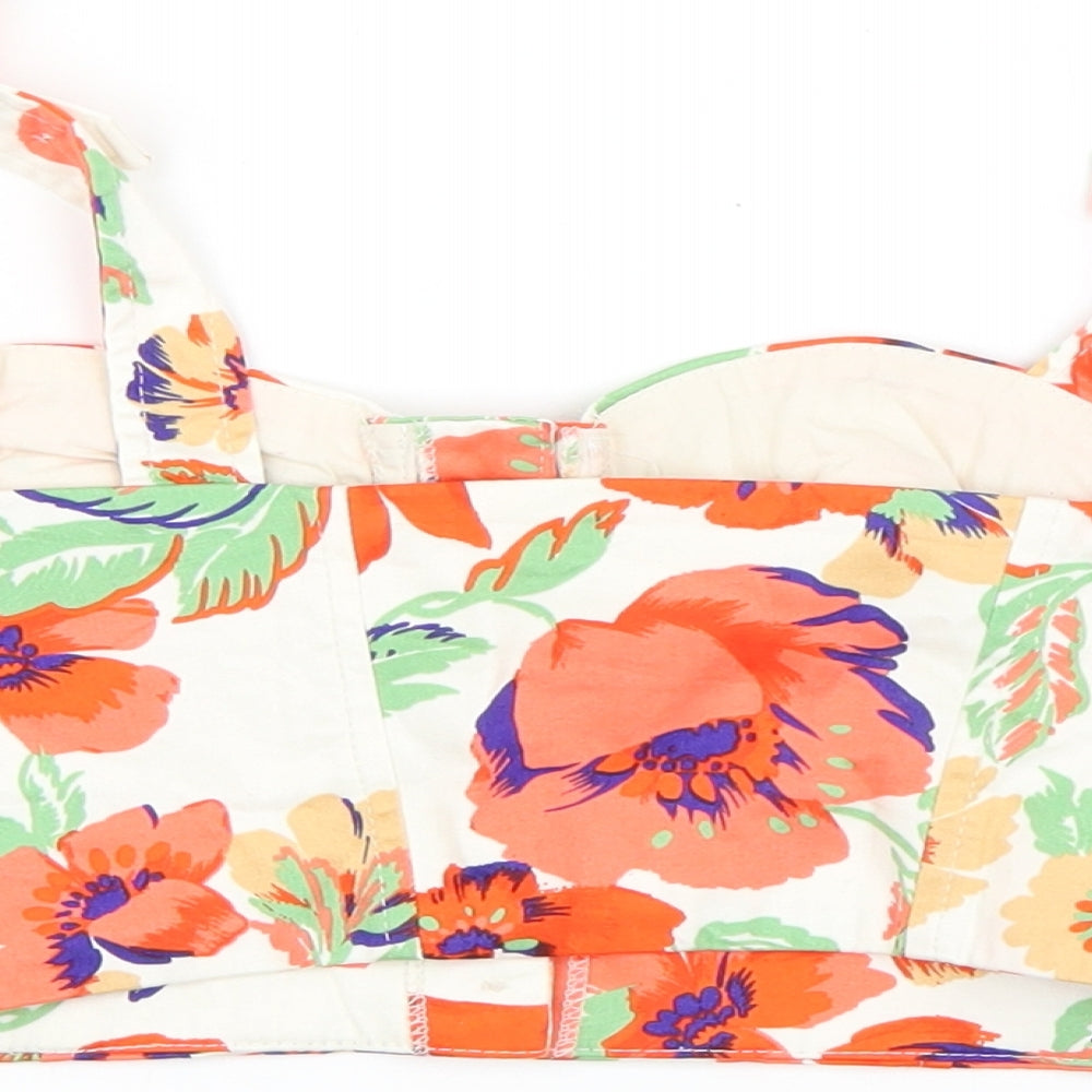 New Look Womens Multicoloured Floral Basic Tank Size 8