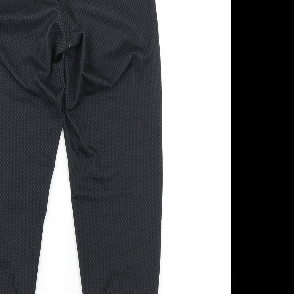 F&F Womens Black Cropped Leggings Size S L21.5 in