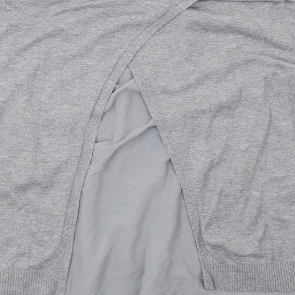 Stylus Womens Grey Pullover Sweatshirt Size L