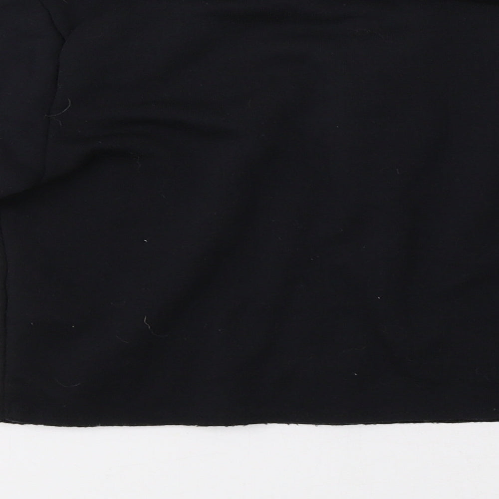 Topshop Womens Black Pullover Sweatshirt Size 6
