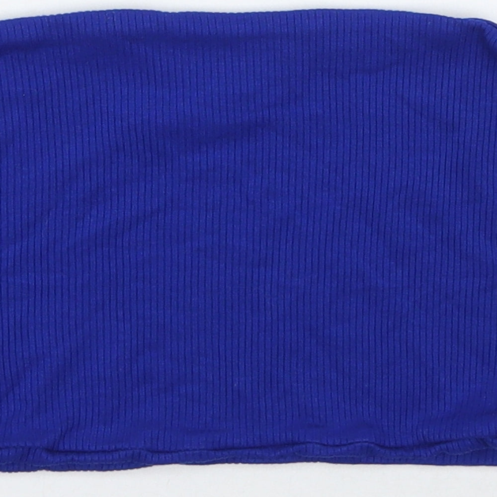Topshop Womens Blue Cropped Tank Size 10