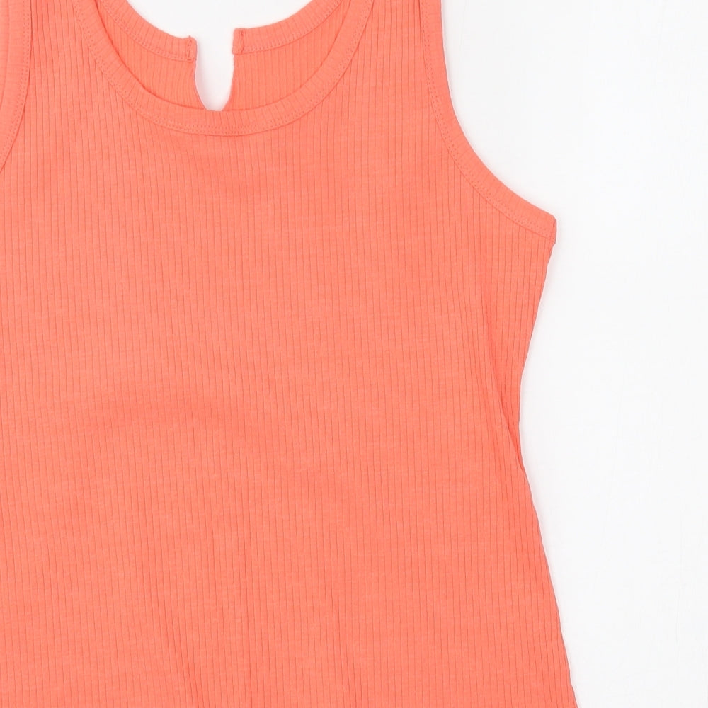 Red Herring Womens Orange Basic Tank Size 16