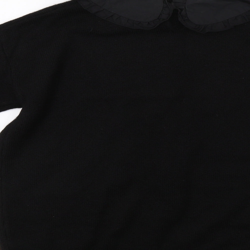 Papaya Womens Black Pullover Jumper Size M