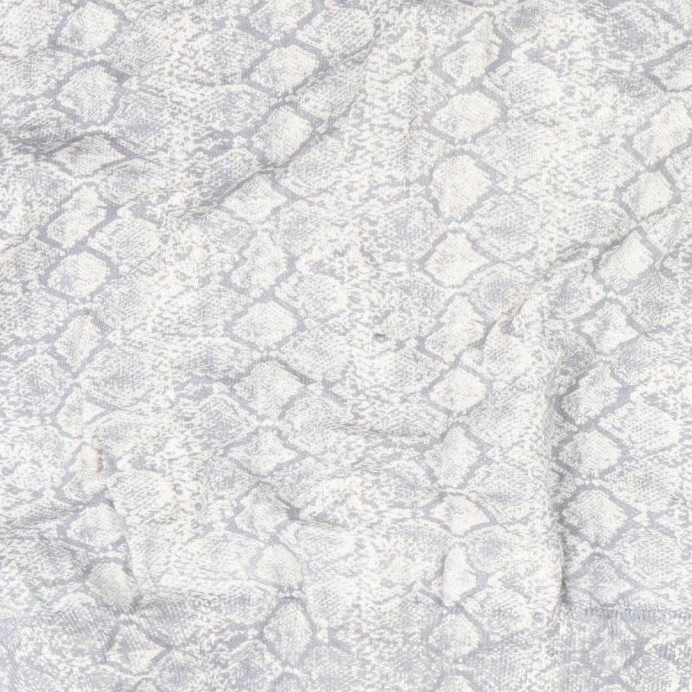 Dorothy Perkins Womens Grey Animal Print Cardigan Jumper Size 14