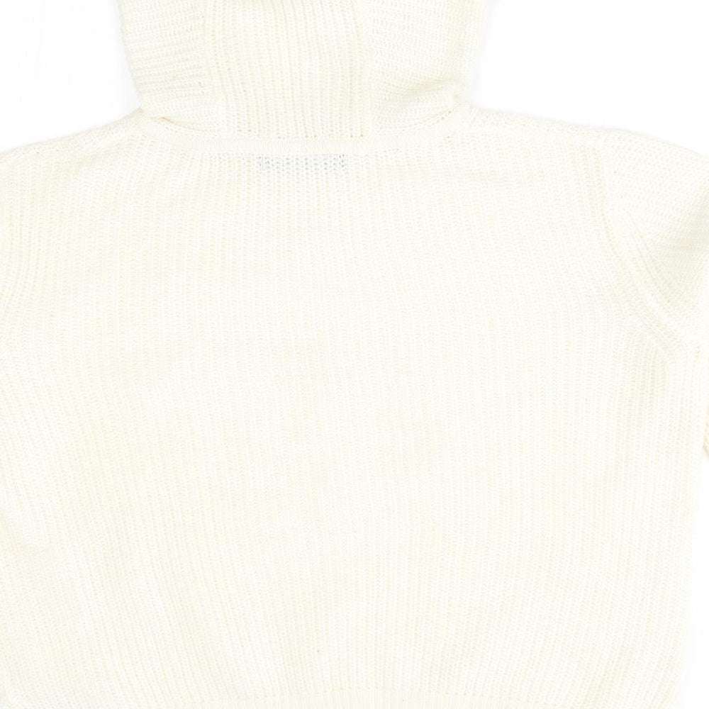 M&S Womens Ivory Pullover Hoodie Size M