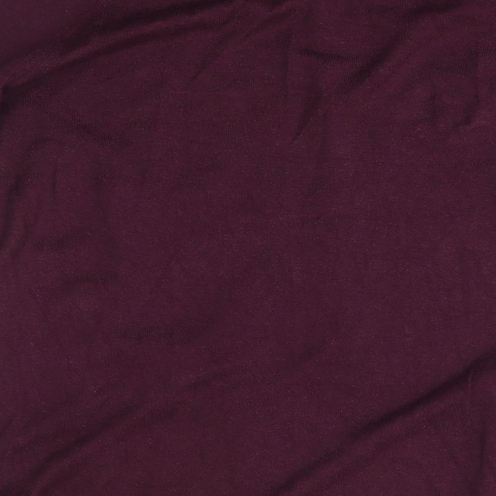 Warehouse Womens Red Basic T-Shirt Size 10