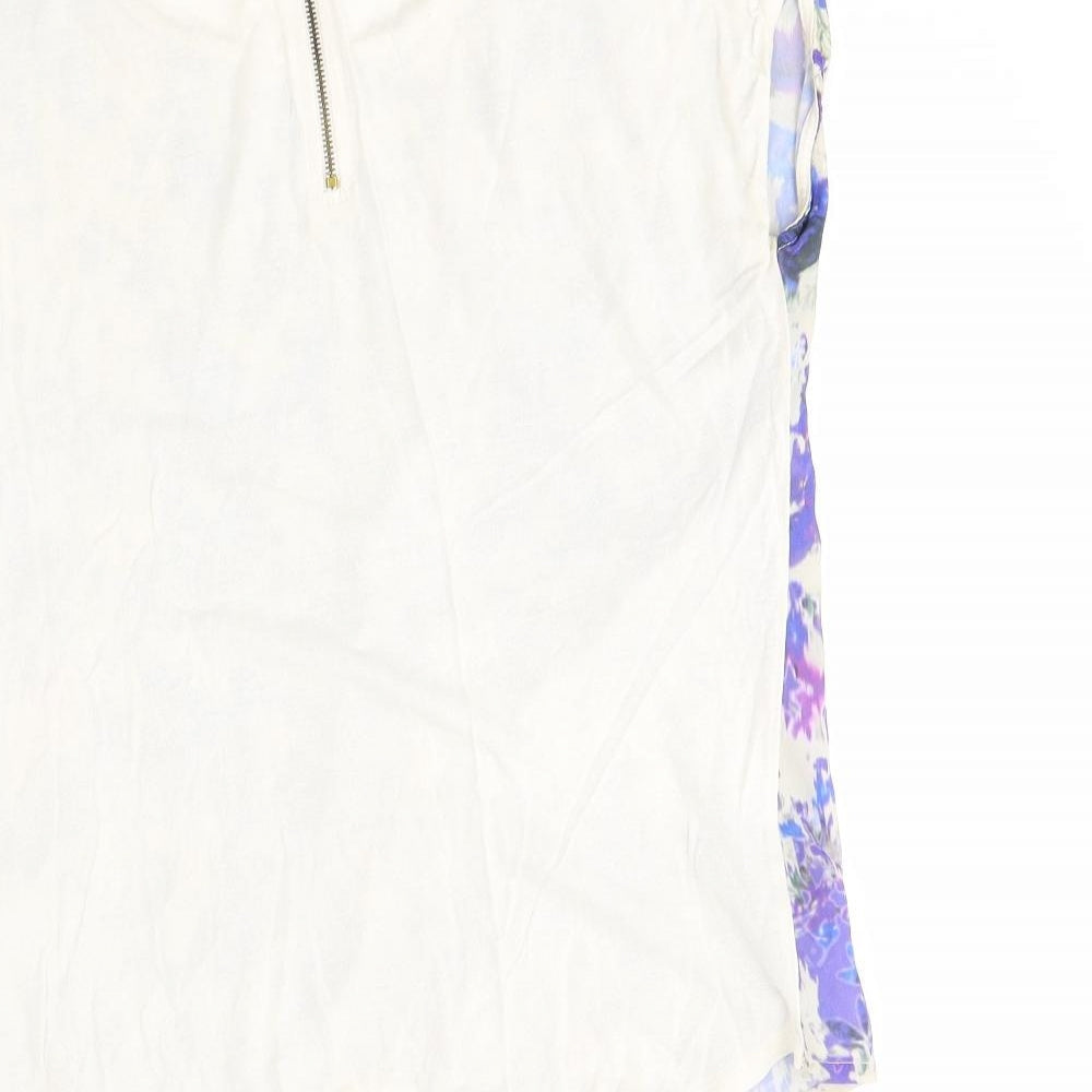 Warehouse Womens Multicoloured Basic Blouse Size 10