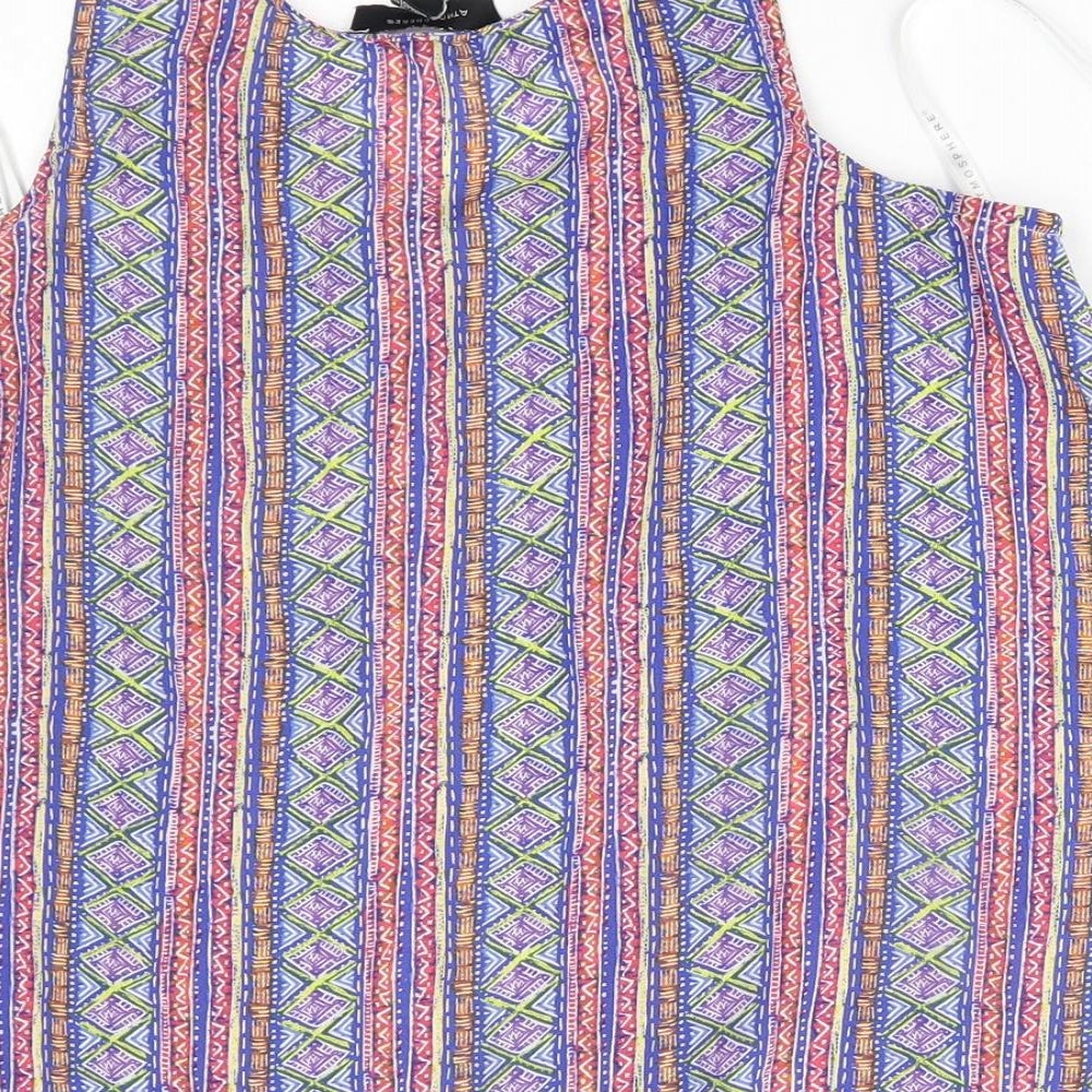 Atmosphere Womens Multicoloured Fair Isle Basic Blouse Size 10